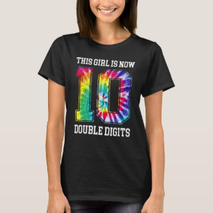 10e verjaardag Dit meisje is nu 10 cijfers T T-shirt