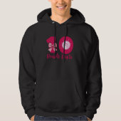 10e Verjaardag Dubbele Cijferige 10 Jaar Oud Meisj Hoodie (Voorkant)