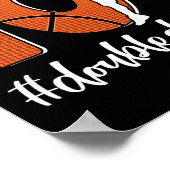 10e verjaardag dubbele cijfers tien basketbal voor poster (Hoek)