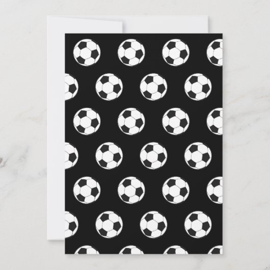 10e Verjaardag Feest Voetbal Zwarte Jongens Sport Kaart (Achterkant)