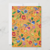 10e verjaardag Fiesta uitnodiging (Achterkant)