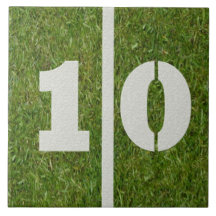 10e verjaardag Football Tile 