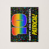 10e verjaardag — Fun, Colorful Music Symbols & "10 Legpuzzel (Verticaal)