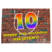 10e verjaardag: Fun, door graffiti geïnspireerde r Groot Cadeauzakje (Voorkant)