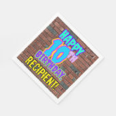 10e verjaardag ~ Fun, door Urban Graffiti geïnspir Servet (Hoek)