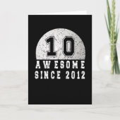 10e verjaardag geboren in 2012 Golfer Boy 10 jaar Kaart (Voorkant)