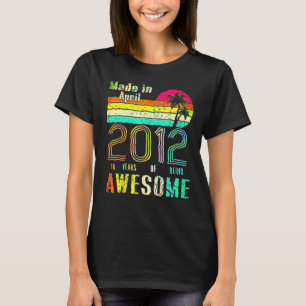10e verjaardag, gemaakt in april 2012, 10 jaar oud t-shirt