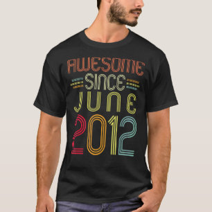 10e verjaardag Geweldige sinds juni 2012 10 jaar T-shirt