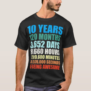 10e verjaardag Gift Boy 10 jaar Geweldige T-shirt