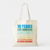 10e verjaardag Gift Boy 10 jaar Geweldige Tote Bag (Achterkant)