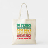 10e verjaardag Gift Boy 10 jaar Geweldige Tote Bag (Achterkant)