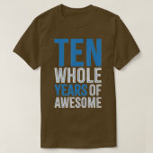 10e verjaardag Gift Boy 10 Tien jaar oude jongens  T-shirt (Design voorkant)
