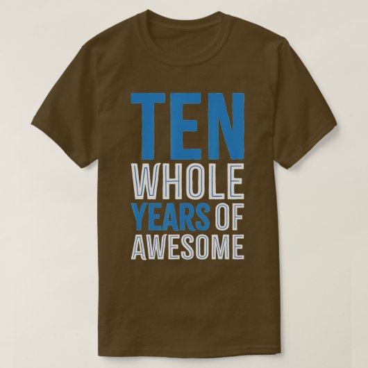 10e verjaardag Gift Boy 10 Tien jaar oude jongens  T-shirt (Design voorkant)