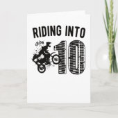 10e verjaardag Gift Dirt Bike 10-jarige jongen Kaart (Voorkant)