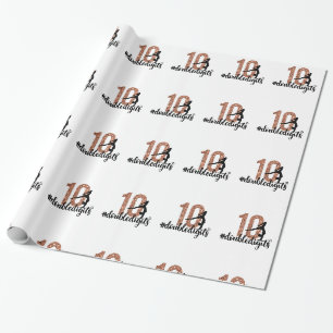 10e verjaardag Gift Dubbele cijfers Meisjes Gymnas Cadeaupapier