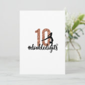 10e verjaardag Gift Dubbele cijfers Meisjes Gymnas Kaart (Staand voorkant)