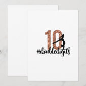 10e verjaardag Gift Dubbele cijfers Meisjes Gymnas Kaart (Voorkant / Achterkant)