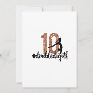 10e verjaardag Gift Dubbele cijfers Meisjes Gymnas Kaart