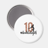 10e verjaardag Gift Dubbele cijfers Meisjes Gymnas Magneet (Voorkant / Achterkant)