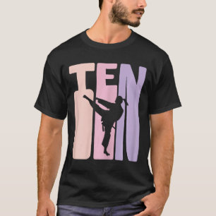 10e verjaardag Gift Karate Retro Taekwondo Martial T-shirt