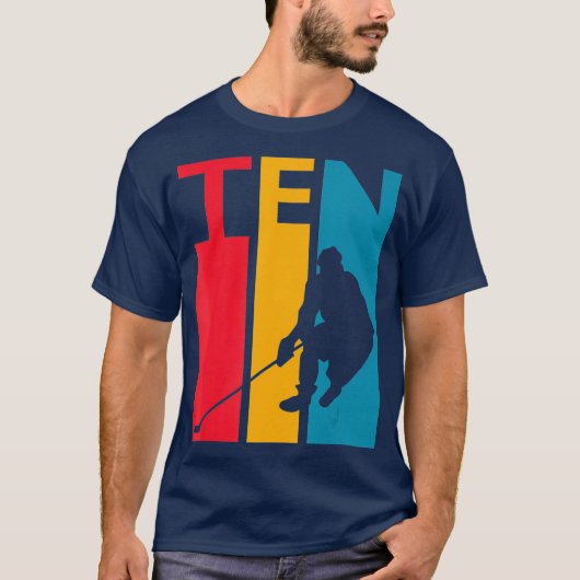 10e verjaardag Gift Ten Hockey Birthday T-shirt (Voorkant)