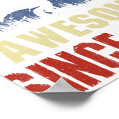 10e verjaardag Gifts 10 jaar oud Geweldige Dino 20 Poster (Hoek)