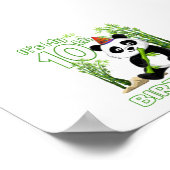 10e verjaardag Gifts 10 Years Old Party Animal Pan Poster (Hoek)
