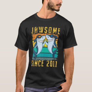 10e verjaardag haai 10 jaar oud Jawsome sinds 2011 T-shirt