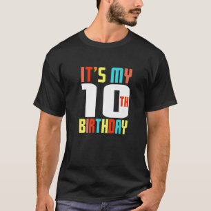 10e verjaardag Het is mijn 10e verjaardag 10 jaar T-shirt