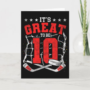 10e verjaardag Hockeyliefhebbers Het is geweldig o Kaart