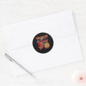 10e verjaardag honkbal ronde sticker (Envelop)