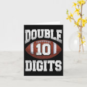 10e Verjaardag Jongen Dubbele Cijfers 10 Jaar Oude Kaart (Gele Bloem)