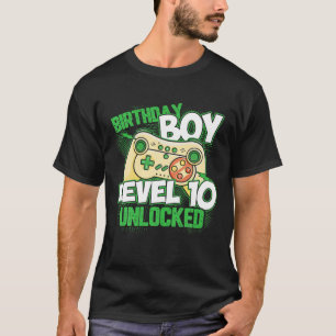 10e verjaardag Jongen Meisje 10 jaar oud Niveau 10 T-shirt