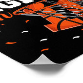 10e verjaardag jongens basketbal vrede uit single  poster (Hoek)