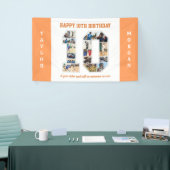 10e verjaardag Jubileum nummer 10 fotocollage Spandoek (Beurs)