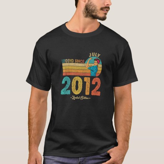 10e verjaardag juni 2012 Legende sinds 2012 10 jaa T-shirt (Voorkant)