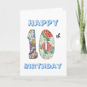 10e verjaardag Kaart (Voorkant)