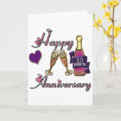 10e. Verjaardag Kaart (Gele Bloem)