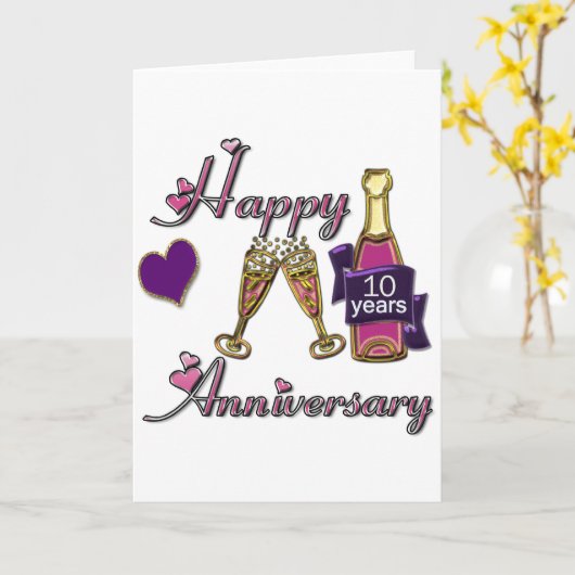 10e. Verjaardag Kaart (Gele Bloem)