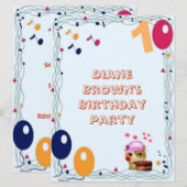 10e verjaardag kaart (Voorkant / Achterkant)