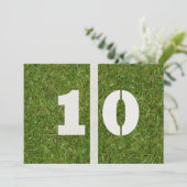 10e verjaardag! kaart (Staand voorkant)