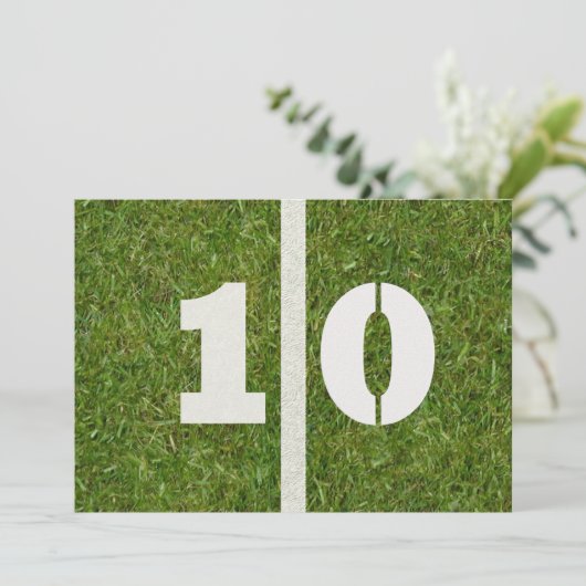 10e verjaardag! kaart (Staand voorkant)