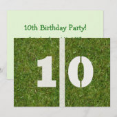 10e verjaardag! kaart (Voorkant / Achterkant)