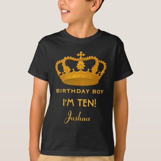 10e verjaardag koninklijke kroon W25 - koninklijke T-shirt (Voorkant)