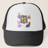 10e verjaardag Logo Trucker Pet (Voorkant)