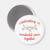 10e. VERJAARDAG Magneet (Voorkant / Achterkant)