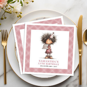 10e verjaardag meisje grappig speels apart servett servet