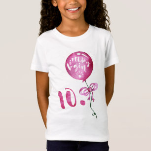 10e verjaardag meisje, Jubileum meisjes Gifts T-shirt
