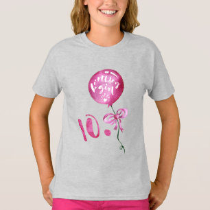 10e verjaardag meisje, Jubileum meisjes Gifts T-shirt
