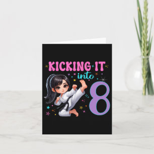 10e Verjaardag Meisje-Martial Arts Party Karate Ta Kaart